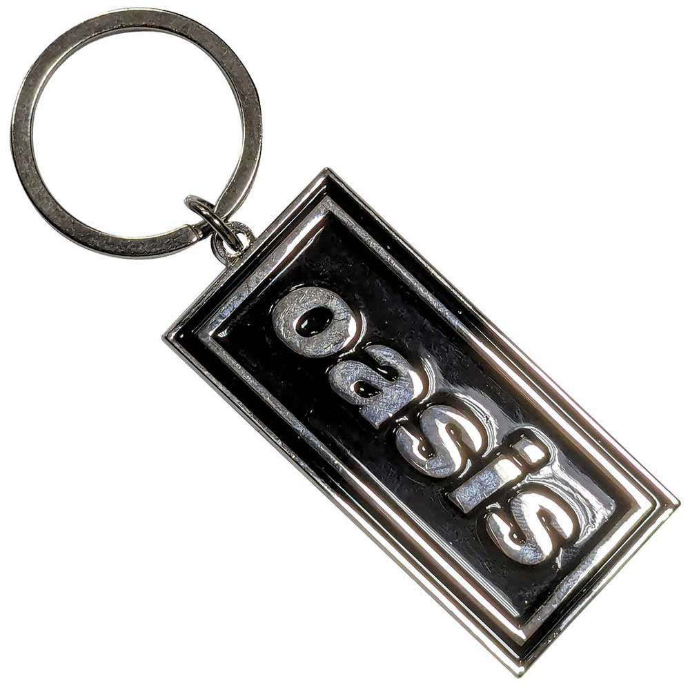 Oasis - Black And Silver Logo Keychain