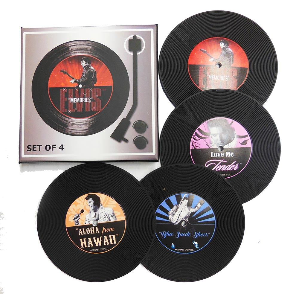 Elvis Presley - Memories Set Of 4 Rubber Coasters
