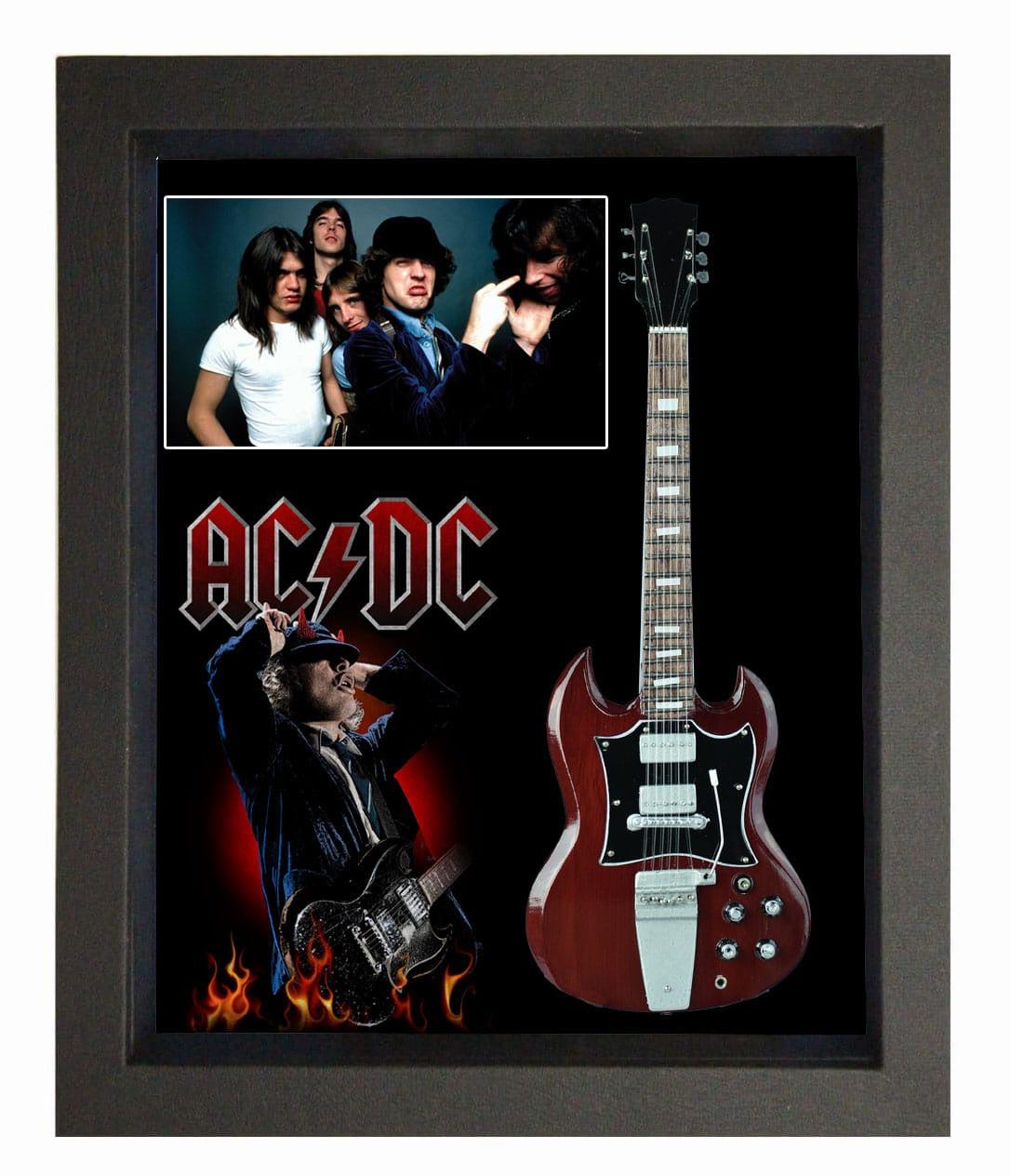 AC/DC - Angus & Guitar Shadow Box