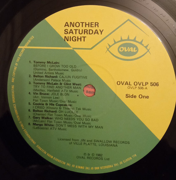 Various Artists - Another Saturday Night (16 Cajun & Louisiana Juke-Box Hits) Reissue Vinyl LP (Used)
