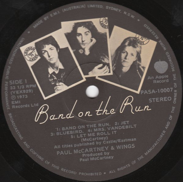 Paul McCartney & Wings - Band On The Run Vinyl LP (Used)