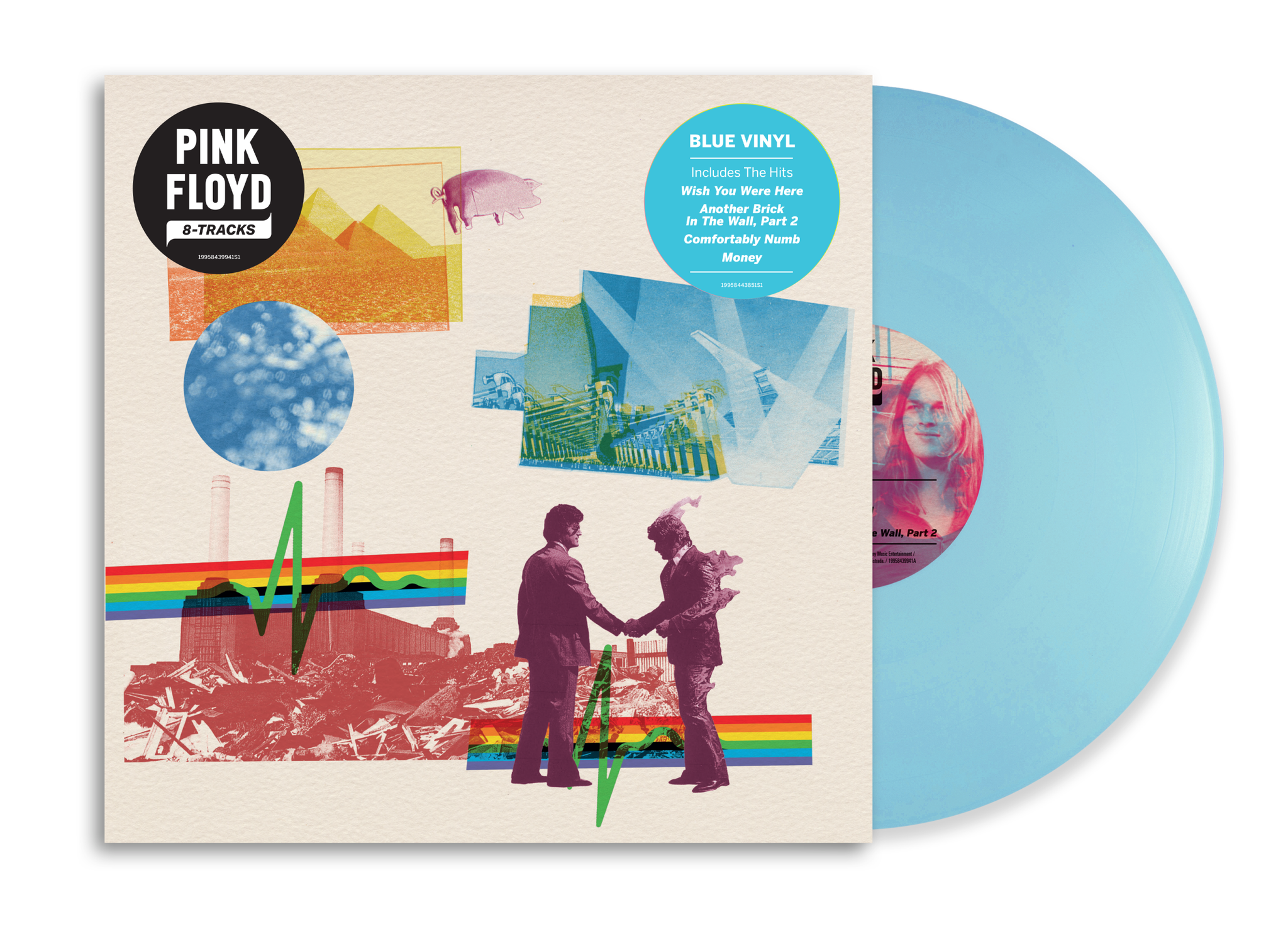 Pink Floyd - 8-Tracks Compilation Blue Colured Vinyl LP
