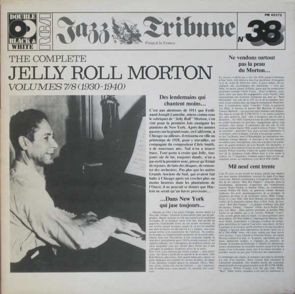 Jelly Roll Morton - Complete Jelly Roll Morton Volumes 7/8 (1930-1940) Vinyl 2LP (Used)