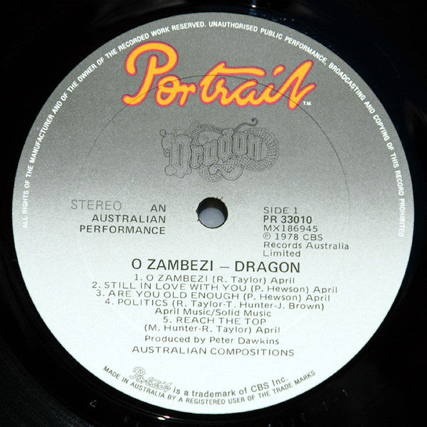 Dragon - O Zambezi Vinyl LP (Used)