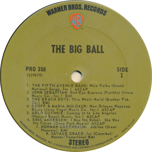 Various Artists - The Big Ball Vinyl 2LP (Used)