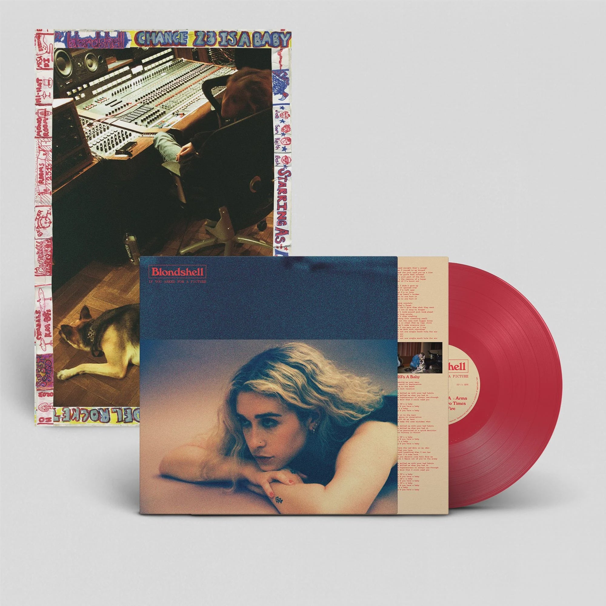 Blondshell - If You Asked For A Picture Model Rockets Red Coloured Vinyl LP