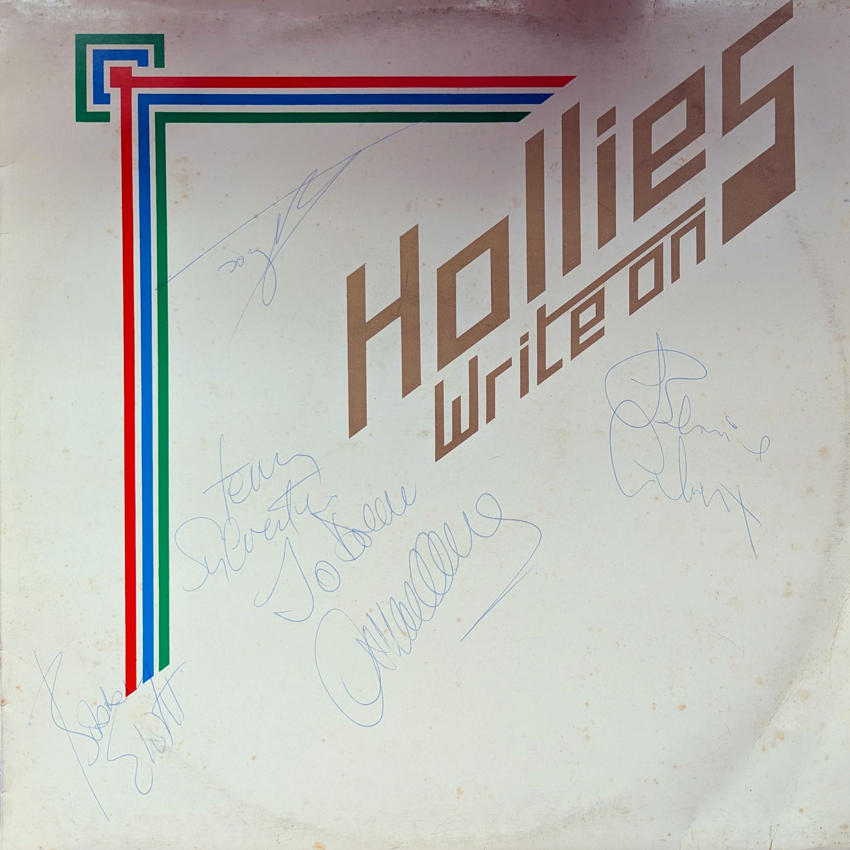Hollies - Write On Autographed Vinyl LP (Used)