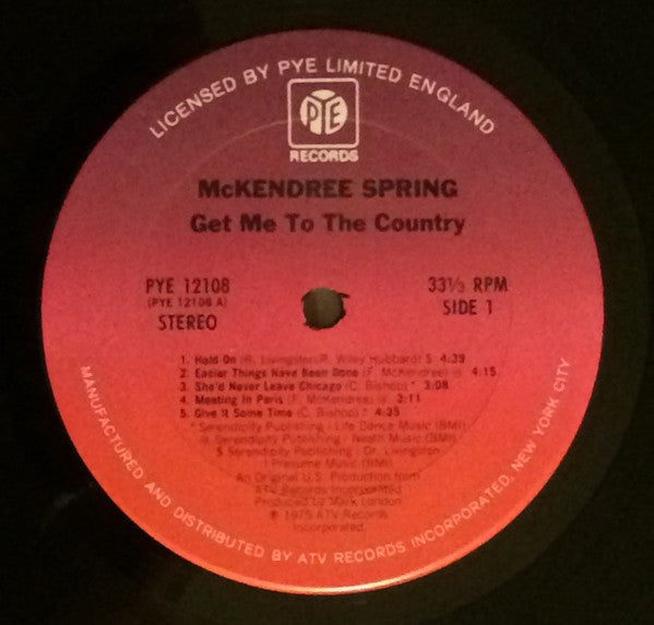 McKendree Spring - Get Me To The Country Vinyl LP (Used)