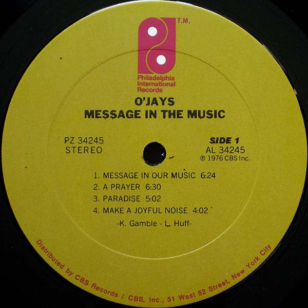 O'Jays - Message In The Music Vinyl LP (Used)