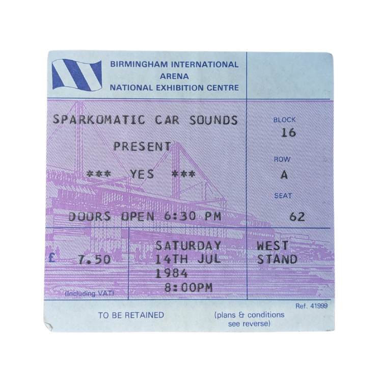 Peter Gabriel - Security Tour 1983 Original Vintage Concert Ticket Seat 62