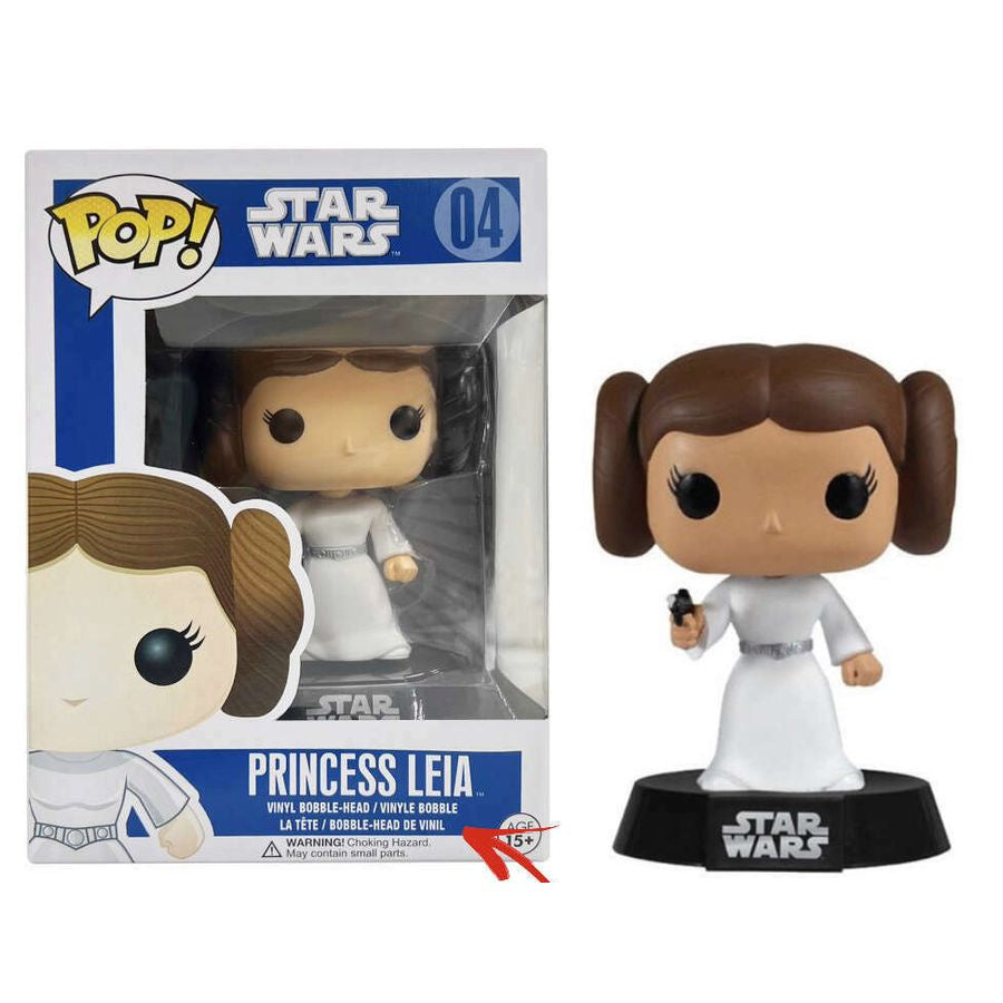 Star Wars - Princess Leia White Gown (Blue Box Small Font) Collectable Pop! Vinyl #04