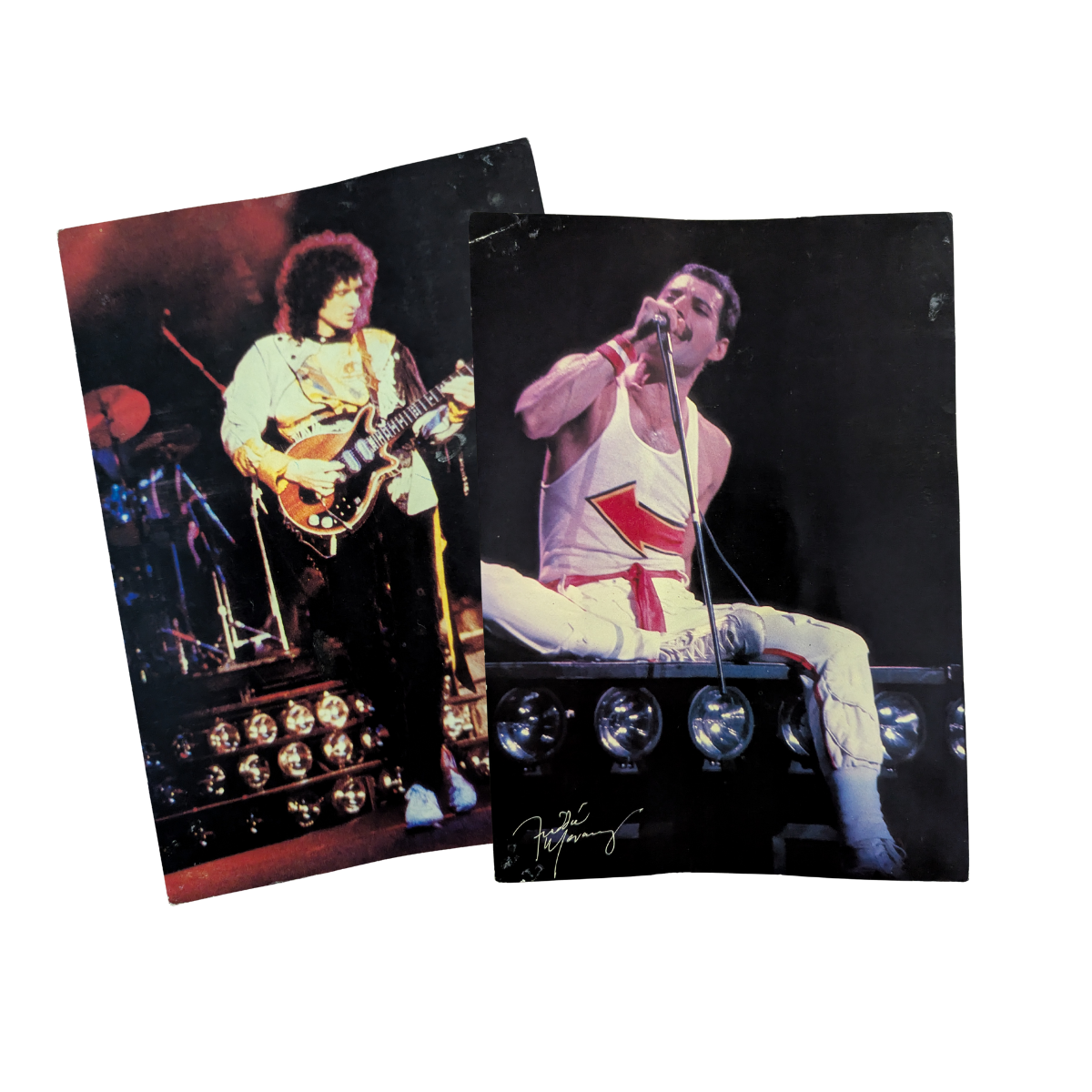 Queen - Set Of 4 Cards Full Colour with Pre-Printed Signatures
