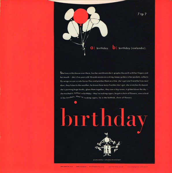 Sugarcubes - Birthday 7" Vinyl Single (Used)