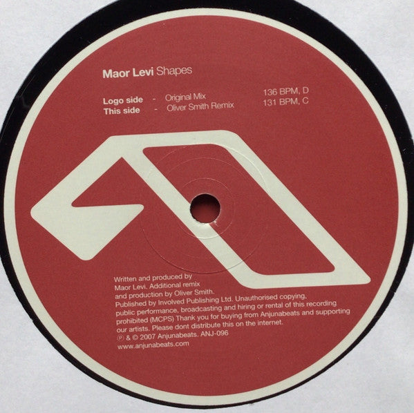 Maor Levi - Shapes 12" LP Vinyl Single (Used)