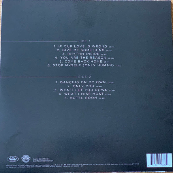 Calum Scott – Only Human Vinyl LP (Used)