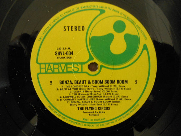 Flying Circus – Bonza, Beaut & Boom Boom Boom Vinyl LP (Used)