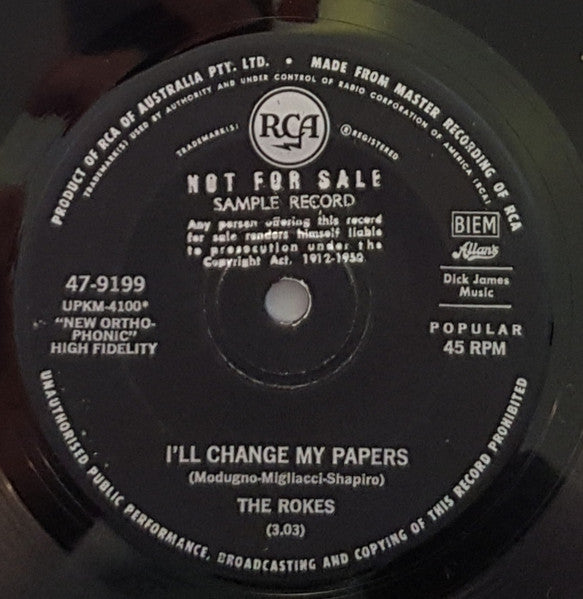 Rokes - Lets Live For Today 7" Vinyl Single (Used)