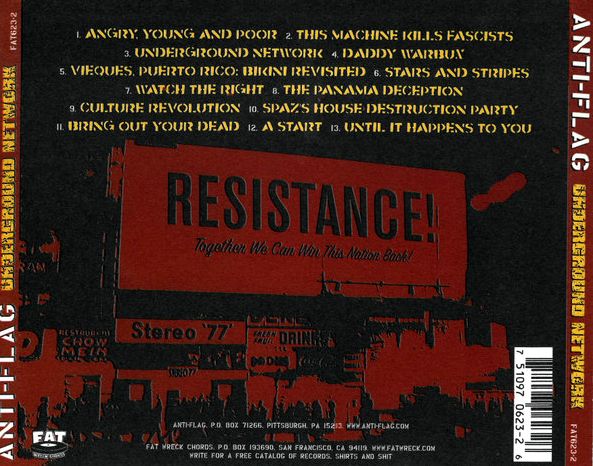 Anti-Flag – Underground Network CD
