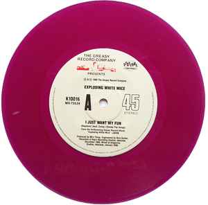 Exploding White Mice - I Just Want My Fun Purple Coloured 7" Vinyl Single (Used)
