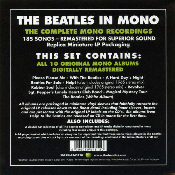 Beatles - The Beatles In Mono Limited Edition Box Set 13CD