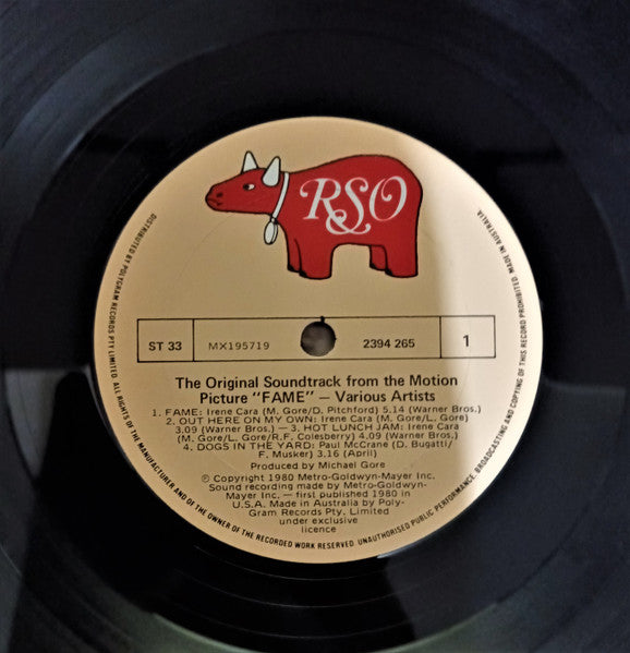 Soundtrack – Fame: Original Soundtrack From The Motion Picture Vinyl LP (Used)