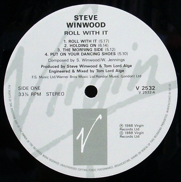 Steve Winwood - Roll With It Vinyl LP (Used)