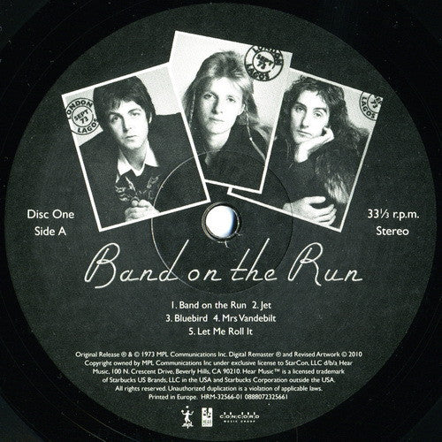 Paul McCartney & Wings – Band On The Run Reissue Vinyl 2LP (Used)