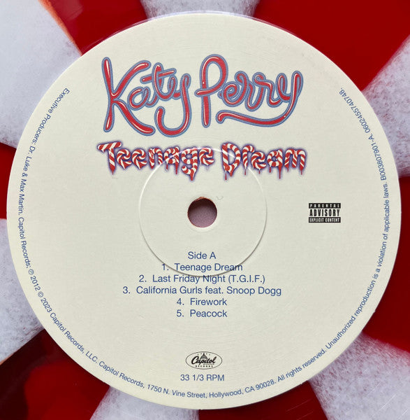 Katy Perry - Teenage Dream Red/White Pinwheel Coloured Vinyl 2LP (Used)