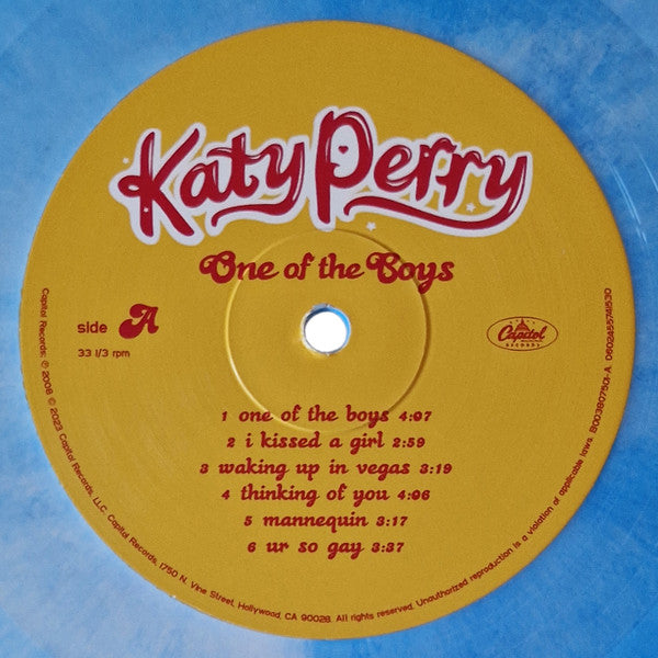 Katy Perry - One Of The Boys Blue/White Swirl Coloured Vinyl LP (Used)