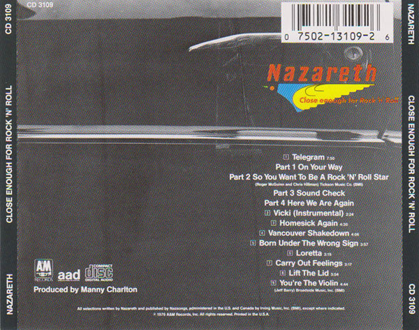 Nazareth – Close Enough For Rock 'N' Roll CD