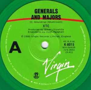 XTC - Generals & Majors 7" Vinyl Single (Used)
