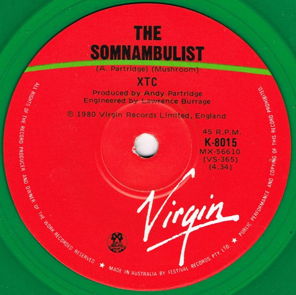 XTC - Generals & Majors 7" Vinyl Single (Used)