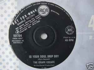 Grape Escape - Is Your Soul Drip Dry 7" Vinyl (Used)