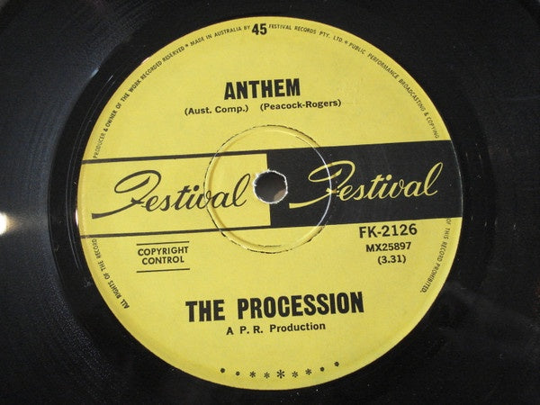 Procession - Anthem 7" Vinyl Single (Used)