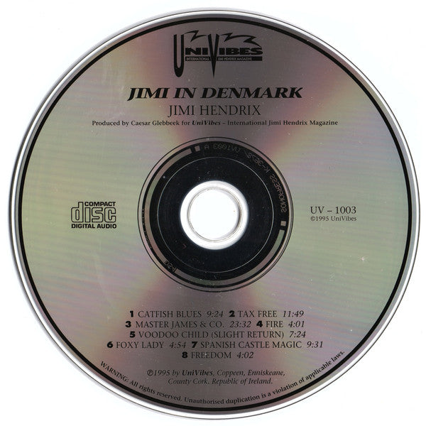 Jimi Hendrix - Jimi In Denmark CD + Magazine