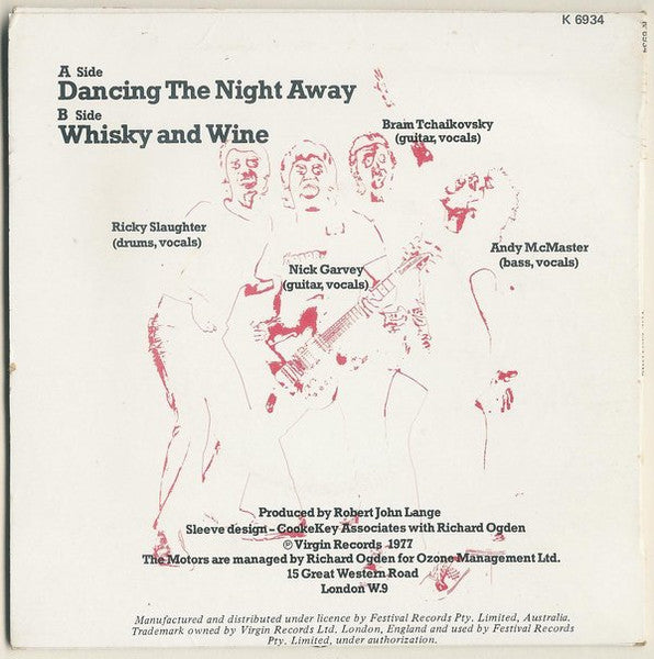 Motors - Dancing The Night Away 7" Vinyl Single (Used)