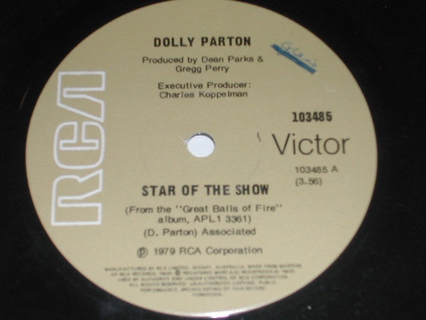 Dolly Parton - Star Of The Show / Do You Think That Time Stand Still 7" Vinyl Single (Used)
