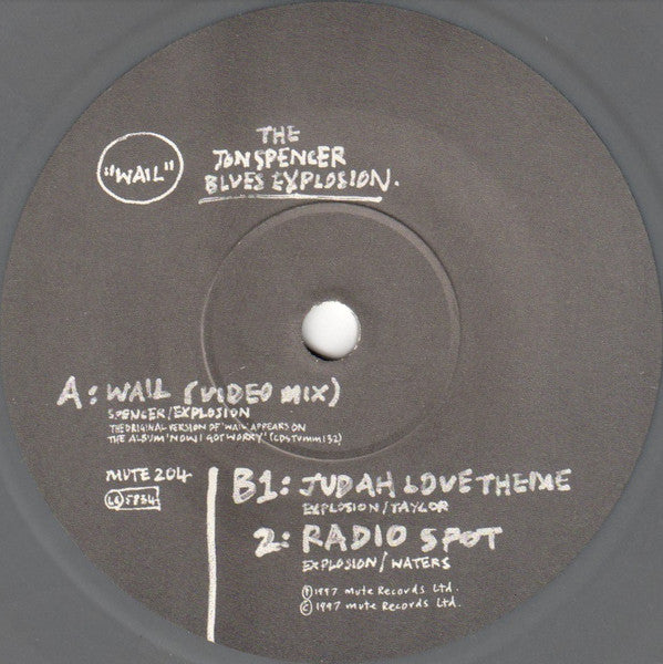 Jon Spencer Blues Explosion - Wail 7" Vinyl Single (Used)