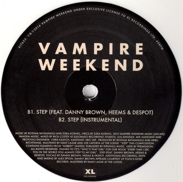 Vampire Weekend - Step White Coloured RSD 2015 Vinyl 12" EP (Used)