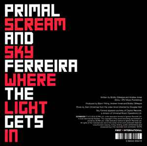 Primal Scream & Sky Ferreira - Where The Light Gets In 7" Vinyl Single (Used)