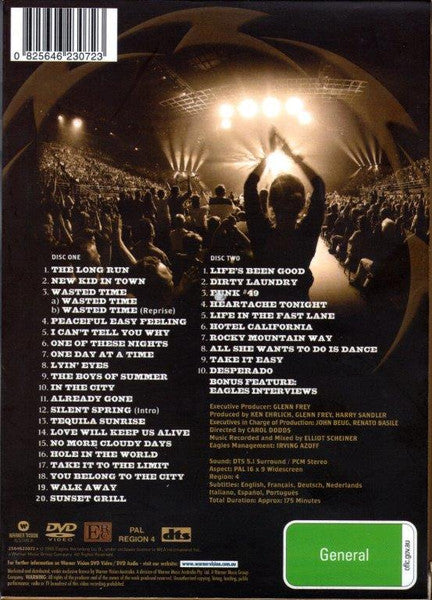 Eagles - Farewell 1 Tour Live From Melbourne 2DVD + Booklet