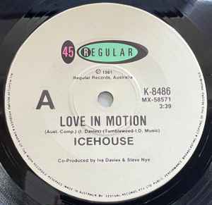 Icehouse - Love In Motion 7" Vinyl Single (Used)