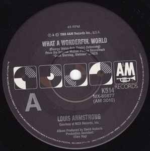 Louis Armstrong - What A Wonderful World 7" Vinyl Single (Used)