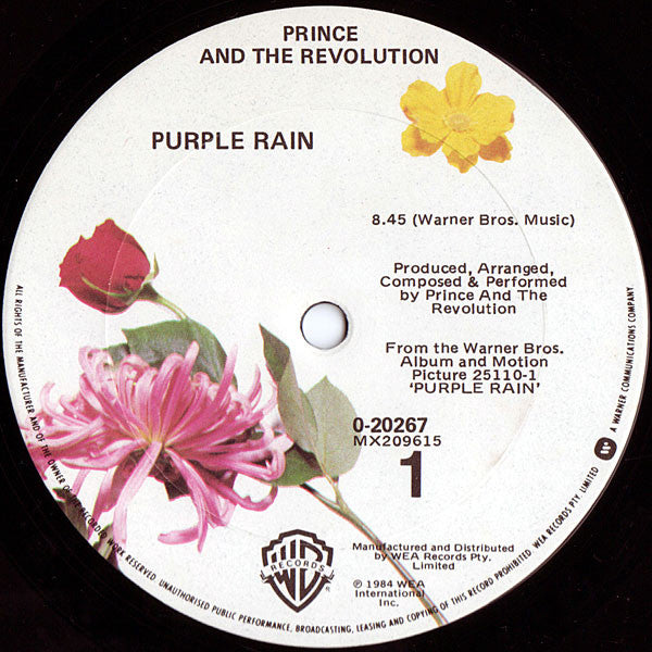 Prince & Revolution - Purple Rain 12" Vinyl Single (Used)