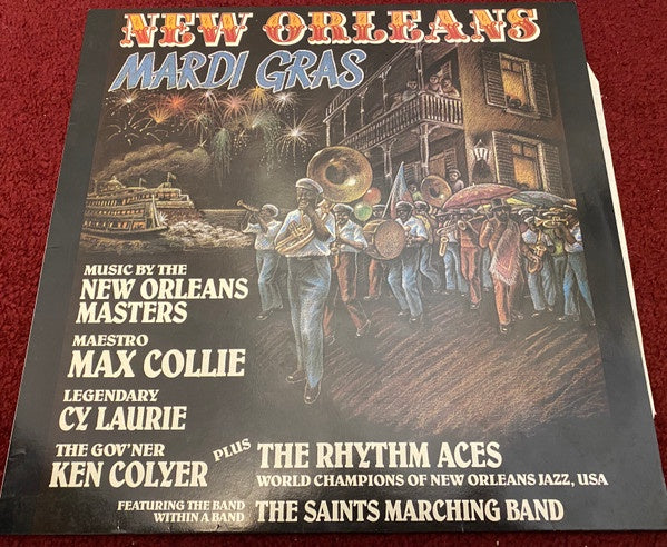 Max Collie Rhythm Aces With Cy Laurie & Ken Colyer Featuring Saints Marching Band - New Orleans Mardi Gras Vinyl LP (Used)