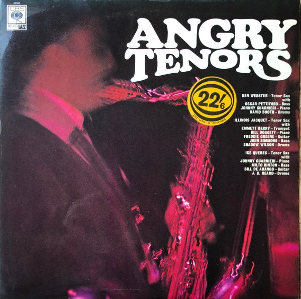 Ben Webster, Illinois Jacquet & Ike Quebec - Angry Tenors Vinyl LP (Used)