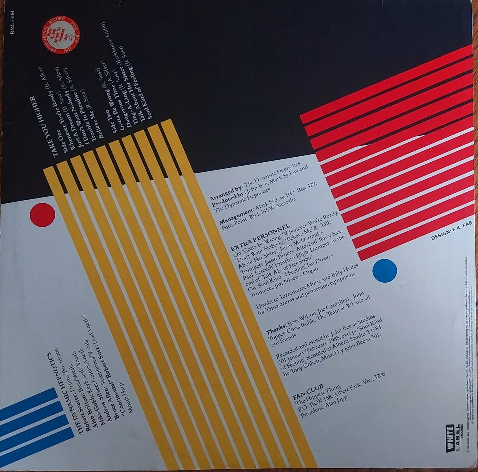 Dynamic Hepnotics - Take You Higher Vinyl LP (Used)