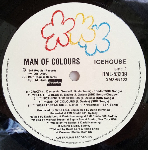 Icehouse - Man Of Colours Vinyl LP (Used)
