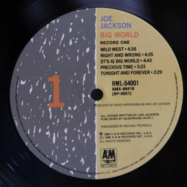 Joe Jackson - Big World Vinyl 2LP (Used)