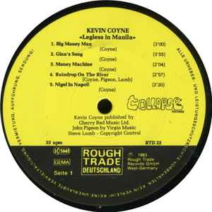Kevin Coyne - Legless In Manila Vinyl LP (Used)